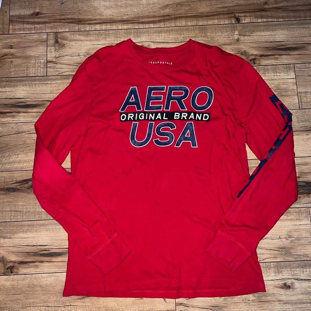 red aeropostale long sleeve t-shirt